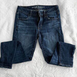 American Eagle - Women's Size 6 - Super Stretch Jegging Blue Pants Jeans